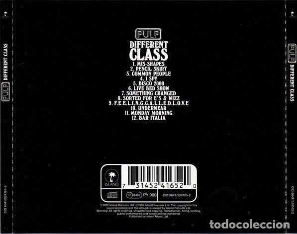 CDs de m&uacute;sica: Pulp &ndash; Different Class (CD, Island Records CID 8041) - Foto 2