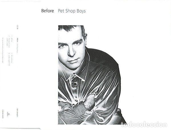 CD de M&uacute;sica: Pet Shop Boys &ndash; Before (CD, Parlophone CDRDJ 6431)