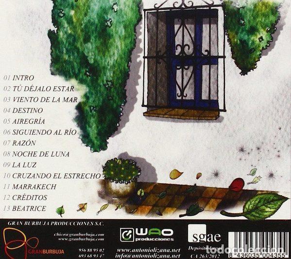 CDs de m&uacute;sica: Antonio Lizana &ndash; De Viento (CD, Not On Label none) - Foto 2