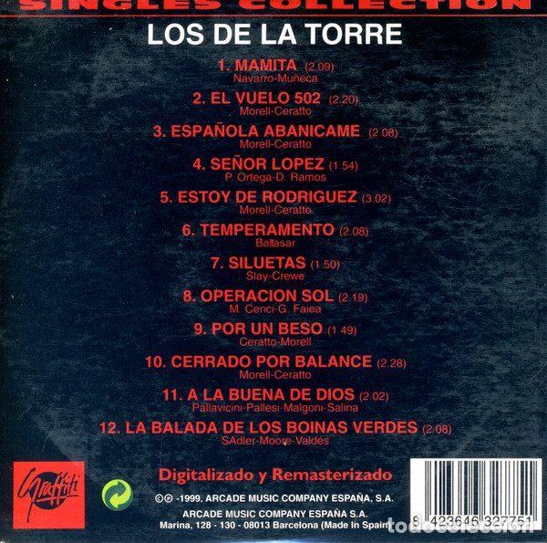 CDs de m&uacute;sica: Los De La Torre &ndash; Singles Collection (CD, Graffiti 32-775) - Foto 2