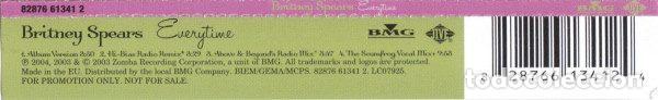CDs de m&uacute;sica: Britney Spears &ndash; Everytime (CD, Jive 82876 61341 2) - Foto 2