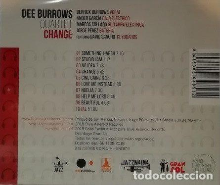 CDs de m&uacute;sica: Dee Burrows Quartet &ndash; Change (CD, Blue Asteroid Records DB - 072018220) - Foto 2