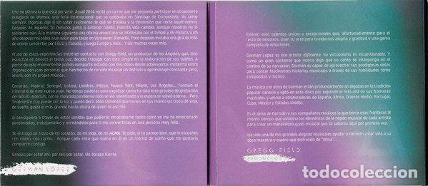 CDs de m&uacute;sica: Germ&aacute;n L&oacute;pez &ndash; Alma (CD, Jeito none) - Foto 6
