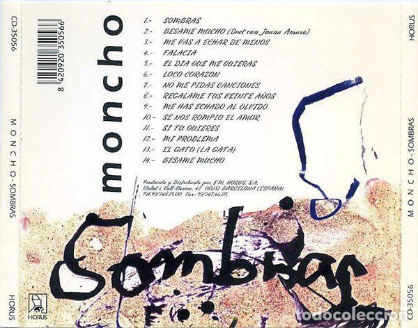 CDs de m&uacute;sica: Moncho &ndash; Sombras (CD, Horus CD-35056) - Foto 3