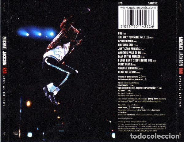 CDs de m&uacute;sica: Michael Jackson &ndash; Bad (CD, Epic EPC 504423 2) - Foto 4