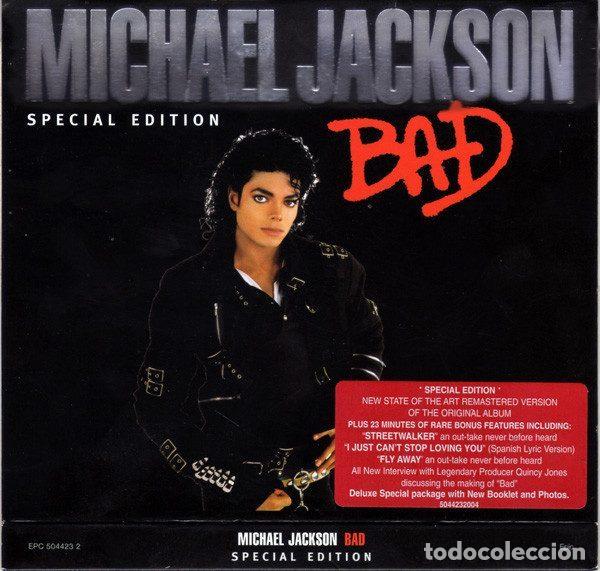 Music CDs: Michael Jackson &ndash; Bad (CD, Epic EPC 504423 2)