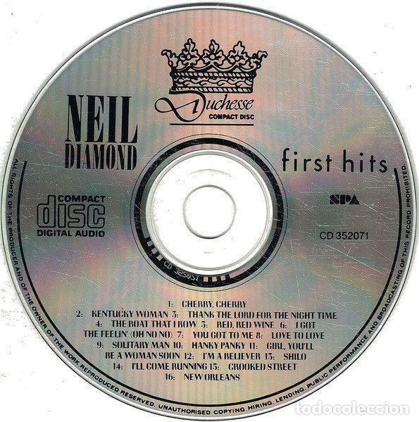 CDs de m&uacute;sica: Neil Diamond &ndash; First Hits (CD, Duchesse CD 352071) - Foto 3