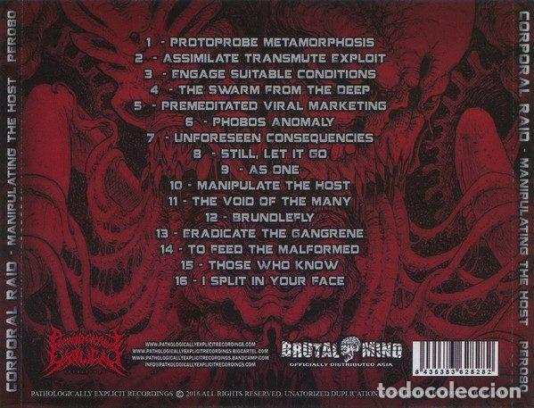 CDs de m&uacute;sica: Corporal Raid &ndash; Manipulating The Host (CD, Pathologically Explicit Recordings PER080) - Foto 2