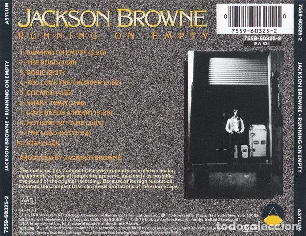 CDs de m&uacute;sica: Jackson Browne &ndash; Running On Empty (CD, Asylum Records 7559-60325-2) - Foto 2