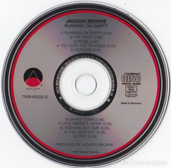 CDs de m&uacute;sica: Jackson Browne &ndash; Running On Empty (CD, Asylum Records 7559-60325-2) - Foto 3