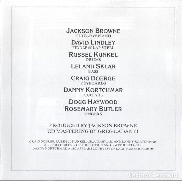 CDs de m&uacute;sica: Jackson Browne &ndash; Running On Empty (CD, Asylum Records 7559-60325-2) - Foto 5
