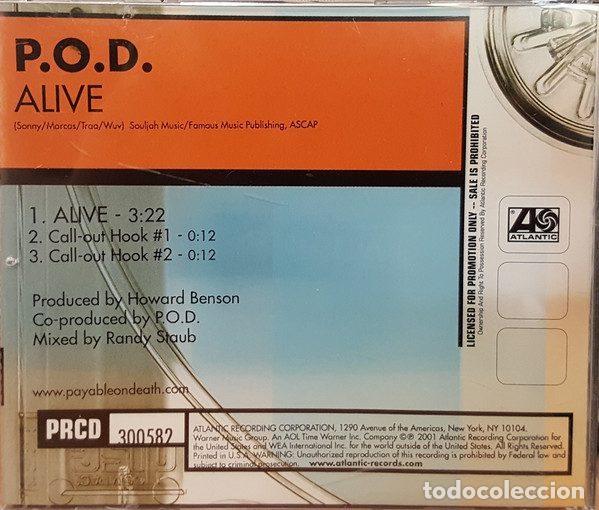 CDs de m&uacute;sica: P.O.D. &ndash; Alive (CD, Atlantic PRCD 300582) - Foto 2