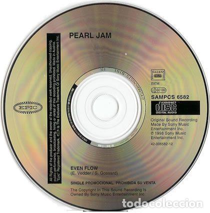 CDs de m&uacute;sica: Pearl Jam &ndash; Even Flow (Live) (CD, Epic SAMPCS 6582) - Foto 3