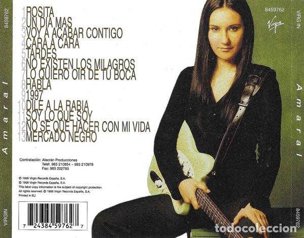 CDs de m&uacute;sica: AMARAL &ndash; AMARAL CD 1998 - Foto 2