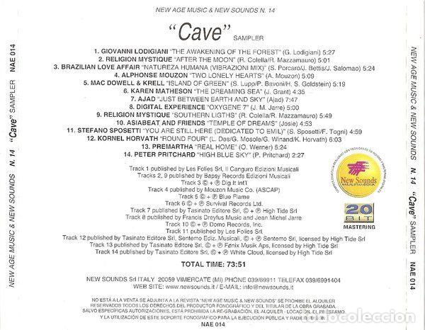 CDs de m&uacute;sica: Various &ndash; &rdquo;Cave&rdquo; (CD, New Sounds Multimedia NAE 014) - Foto 6