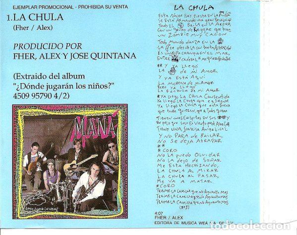 CDs de m&uacute;sica: Man&aacute; &ndash; La Chula (CD, WEA 1735) - Foto 2