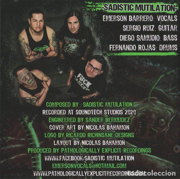 CDs de m&uacute;sica: Sadistic Mutilation &ndash; Pathological Experiments (CD, Pathologically Explicit Recordings PER 151) - Foto 2