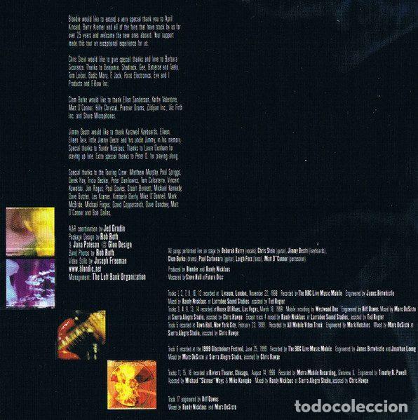 CDs de m&uacute;sica: Blondie &ndash; Live (CD, Osprey Records OPYCD102) - Foto 5