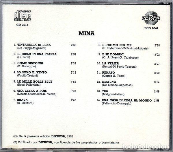 CDs de m&uacute;sica: Mina &ndash; Mina (CD, Perfil CD 3013) - Foto 2