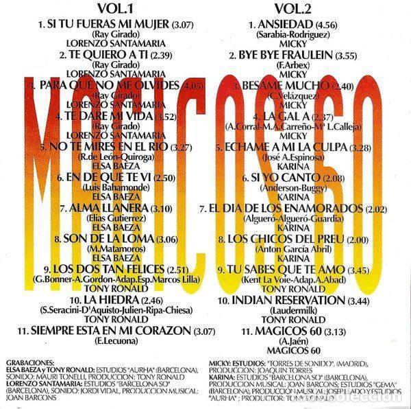 CDs de m&uacute;sica: M&aacute;gicos 60 &ndash; Juntos Cantando (CD, Divucsa 32-258) - Foto 2