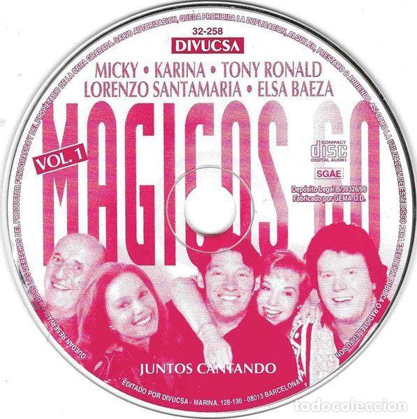CDs de m&uacute;sica: M&aacute;gicos 60 &ndash; Juntos Cantando (CD, Divucsa 32-258) - Foto 3