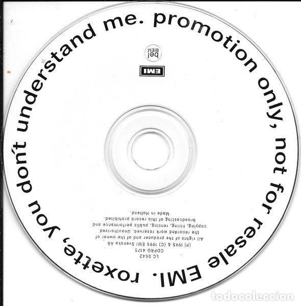 CDs de m&uacute;sica: Roxette &ndash; You Dont Understand Me (CD, EMI CDPRO 4175) - Foto 3