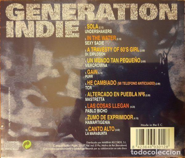 CDs de m&uacute;sica: Various &ndash; Generation Indie (CD, Match Digital Sound 93-012) - Foto 2
