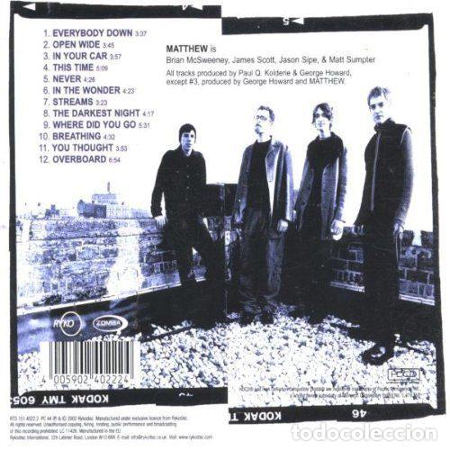 CDs de m&uacute;sica: Matthew &ndash; Everybody Down (CD, Rykodisc RCD 10618) - Foto 2