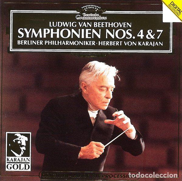CDs de m&uacute;sica: Ludwig van Beethoven, Berliner Philharmoniker, Herbert von Karajan &ndash; Symphonien Nos. 4 & 7 (CD,...