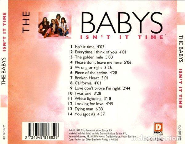 CDs de m&uacute;sica: The Babys &ndash; Isnt It Time (CD, Disky DC 881882) - Foto 4