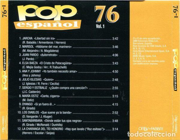 CDs de m&uacute;sica: Various &ndash; Pop Espa&ntilde;ol 76 (Vol.1) (CD, Orbis POP-34) - Foto 3