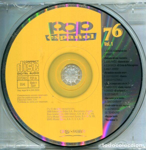 CDs de m&uacute;sica: Various &ndash; Pop Espa&ntilde;ol 76 (Vol.1) (CD, Orbis POP-34) - Foto 4