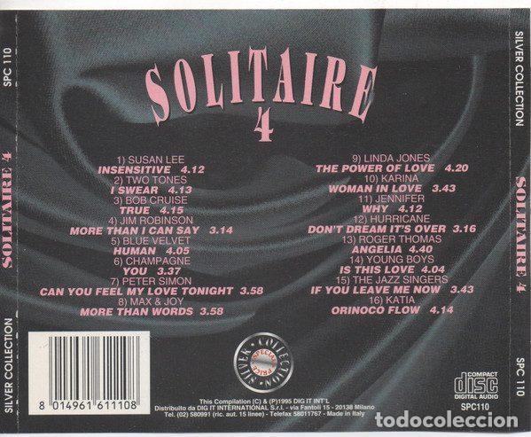 CDs de m&uacute;sica: Various &ndash; Solitaire 4 (CD, Dig It International SPC 110) - Foto 2