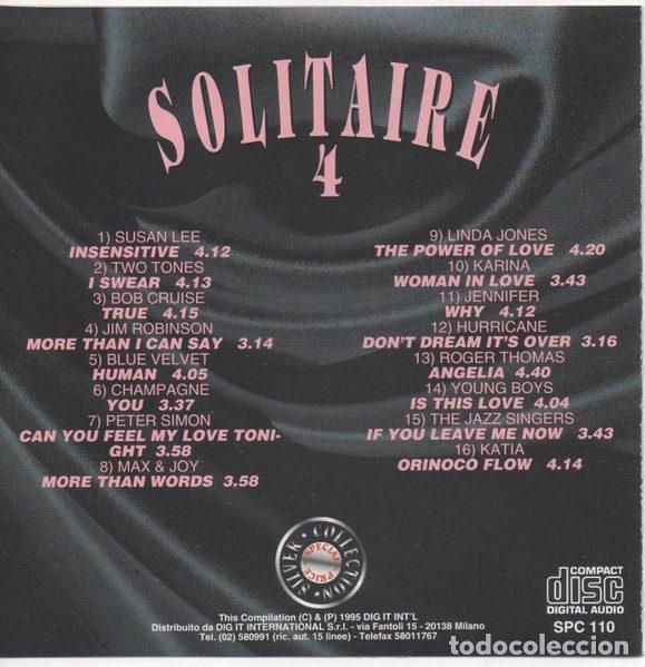 CDs de m&uacute;sica: Various &ndash; Solitaire 4 (CD, Dig It International SPC 110) - Foto 3