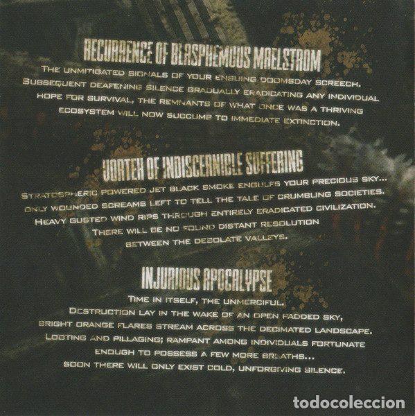 CDs de m&uacute;sica: Molecular Fragmentation &ndash; Recurrence Of Blasphemous Maelstrom (CD, Pathologically Explicit... - Foto 3