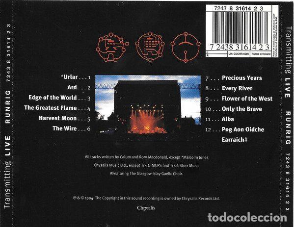 CDs de m&uacute;sica: Runrig &ndash; Transmitting Live (CD, Chrysalis 7243 8 31614 2 3) - Foto 3