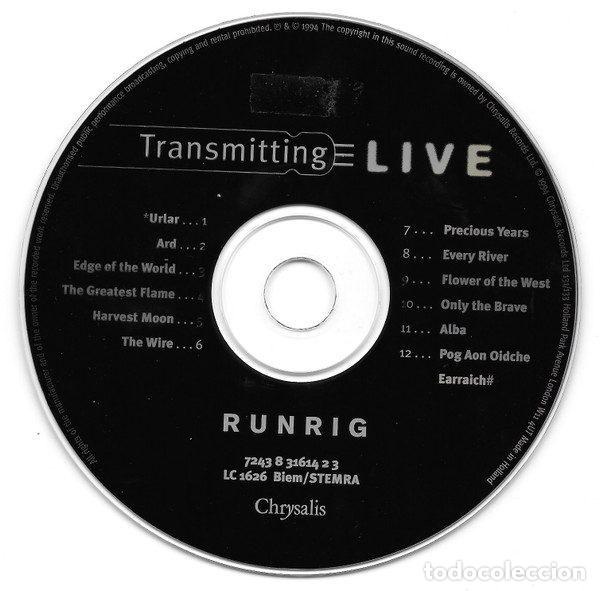 CDs de m&uacute;sica: Runrig &ndash; Transmitting Live (CD, Chrysalis 7243 8 31614 2 3) - Foto 4