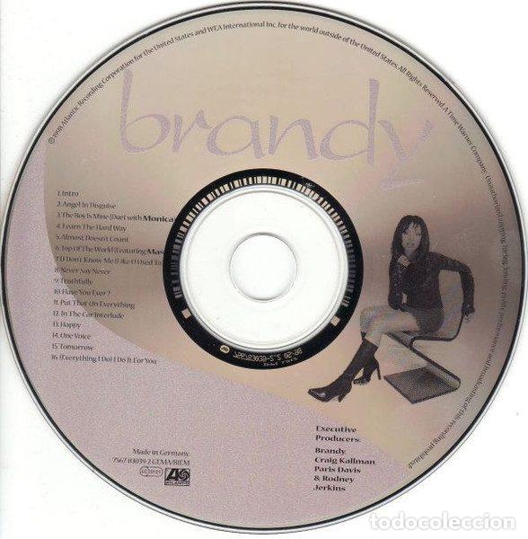 CDs de m&uacute;sica: Brandy &ndash; Never Say Never (CD, Atlantic 7567-83039-2) - Foto 3