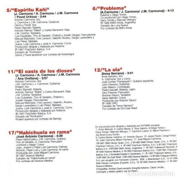 CDs de m&uacute;sica: Ketama &ndash; Sabor Ketama (CD, Mercury 536150-2) - Foto 6