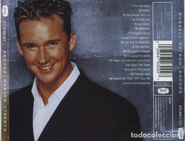 CDs de m&uacute;sica: Russell Watson &ndash; Encore (CD, Decca 470 300-2) - Foto 2