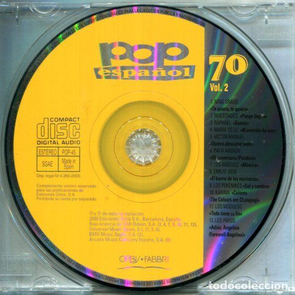 CDs de m&uacute;sica: Various &ndash; Pop Espa&ntilde;ol 70 (Vol.2) (CD, Orbis POP-45) - Foto 4