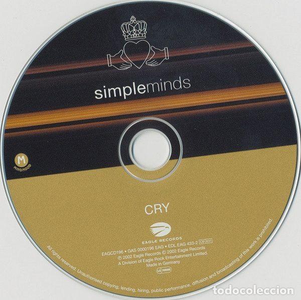 CDs de m&uacute;sica: Simple Minds &ndash; Cry (CD, Eagle Records EDL EAG 433-2) - Foto 3