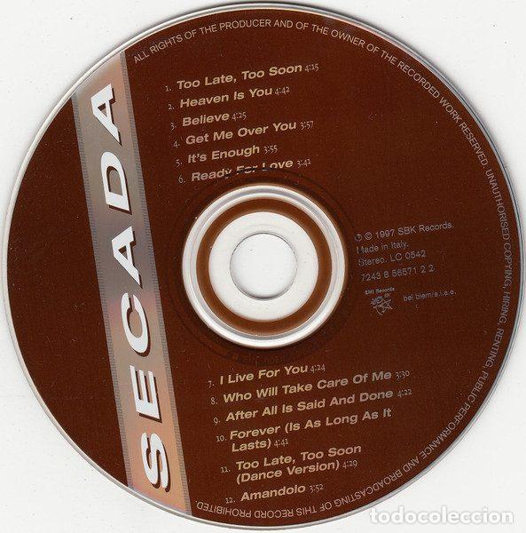 CDs de m&uacute;sica: Jon Secada &ndash; Secada (CD, SBK Records 7243 8 56571 2 2) - Foto 4