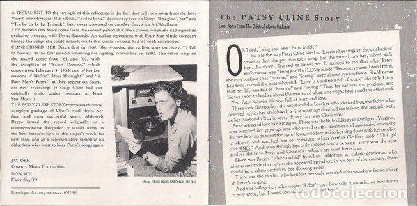 CDs de m&uacute;sica: Patsy Cline &ndash; The Patsy Cline Story (CD, MCA Records MCAD-4038) - Foto 6
