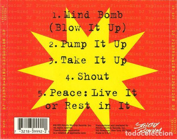 CDs de m&uacute;sica: DJ Pierre &ndash; Mind Explosion EP (CD, Strictly Rhythm SR EP8) - Foto 2