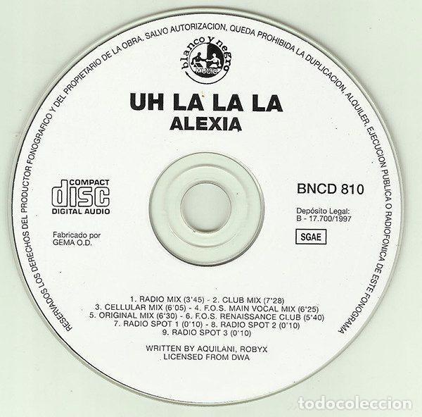 CDs de m&uacute;sica: Alexia &ndash; Uh La La La (CD, Blanco Y Negro BNCD 810) - Foto 3