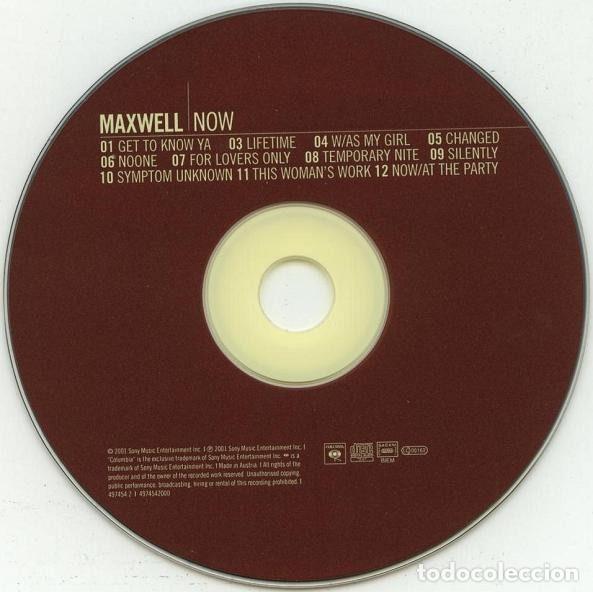 CDs de m&uacute;sica: Maxwell &ndash; Now (CD, Columbia 497454 2) - Foto 3