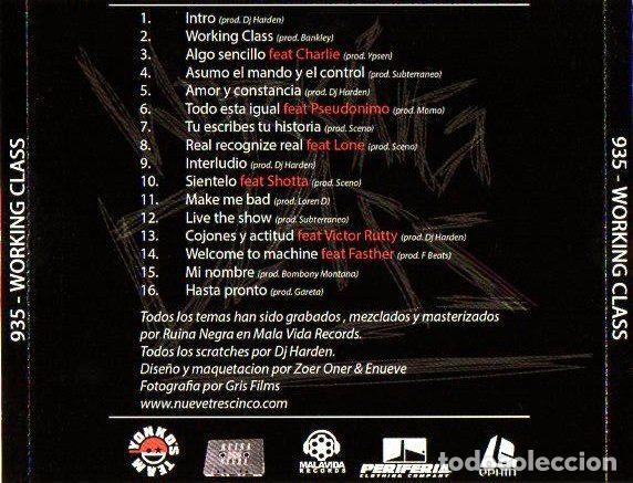CDs de m&uacute;sica: 935 &ndash; Working Class (CD, Malavida Records none) - Foto 5