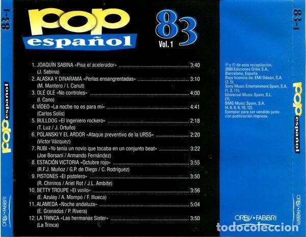 CDs de m&uacute;sica: Various &ndash; Pop Espa&ntilde;ol 83 (Vol.1) (CD, Orbis POP-04) - Foto 3