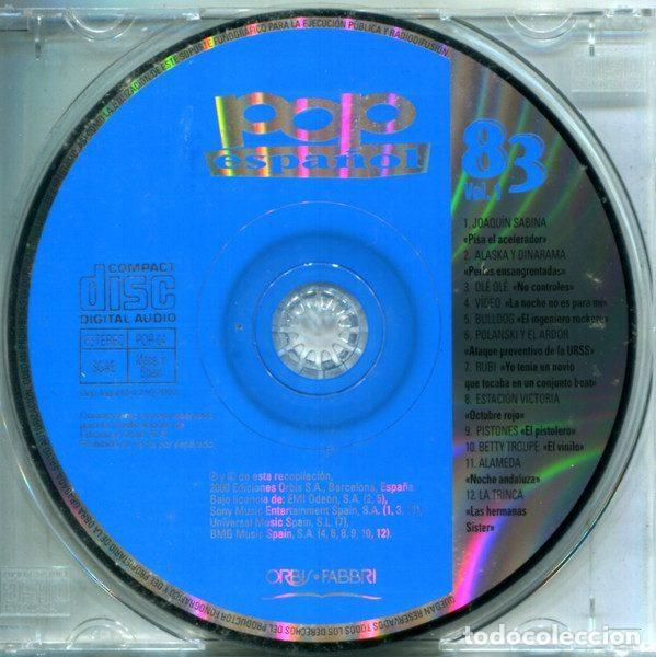 CDs de m&uacute;sica: Various &ndash; Pop Espa&ntilde;ol 83 (Vol.1) (CD, Orbis POP-04) - Foto 4